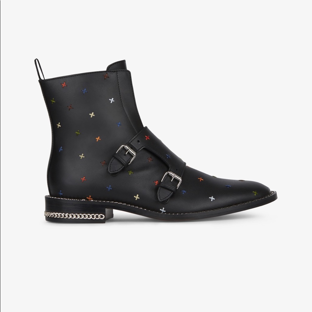 Givenchy Multicolor Strap Ankle Boots